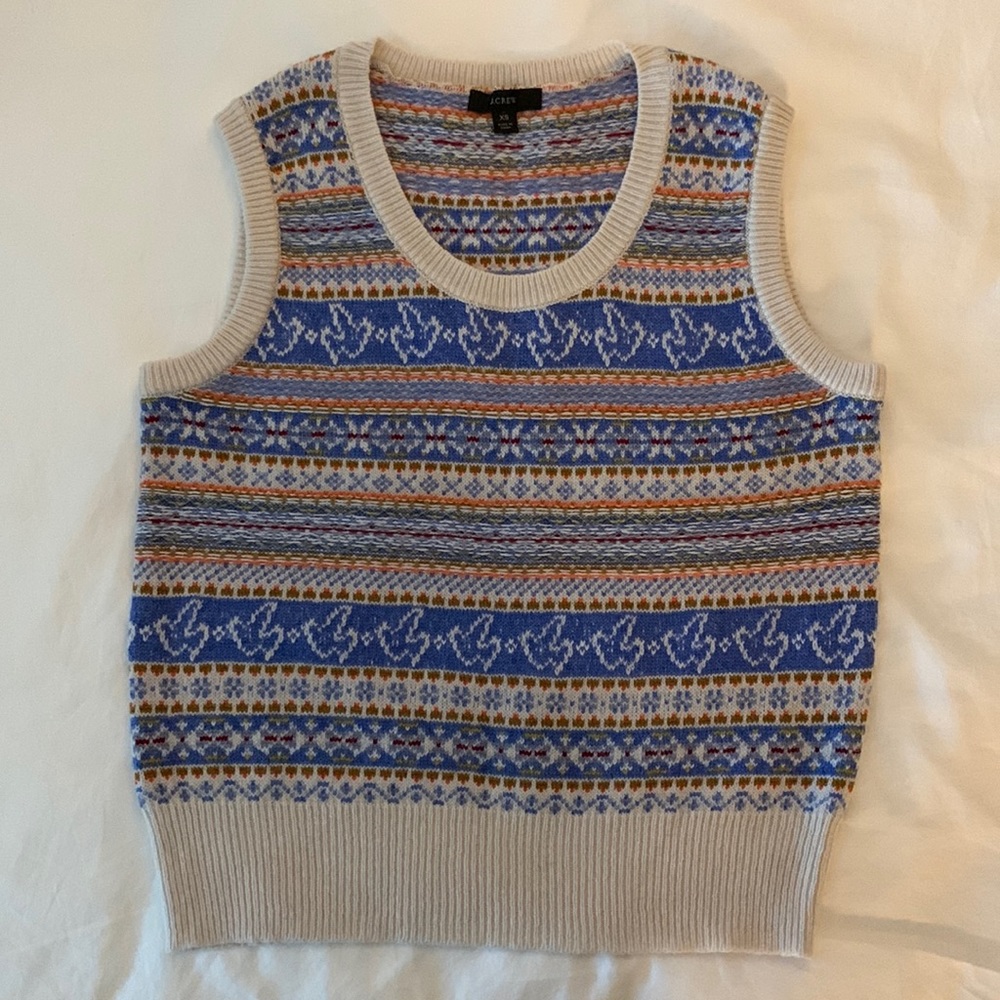 J Crew Fair Isle sweater vest